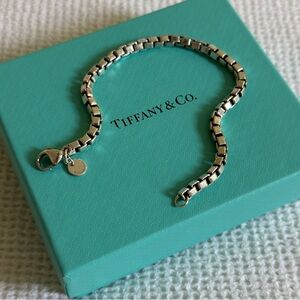 Tiffany & Co. Sterling Silver Venetian Box Link Bracelet